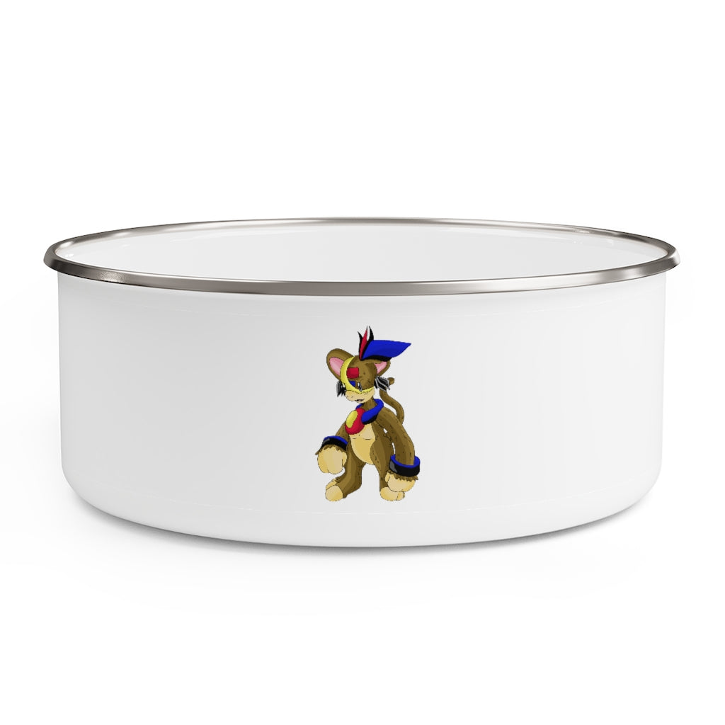 Moongenki Enamel Bowl featuring a stylish design with a translucent lid and anti-slip backing, available in three sizes.