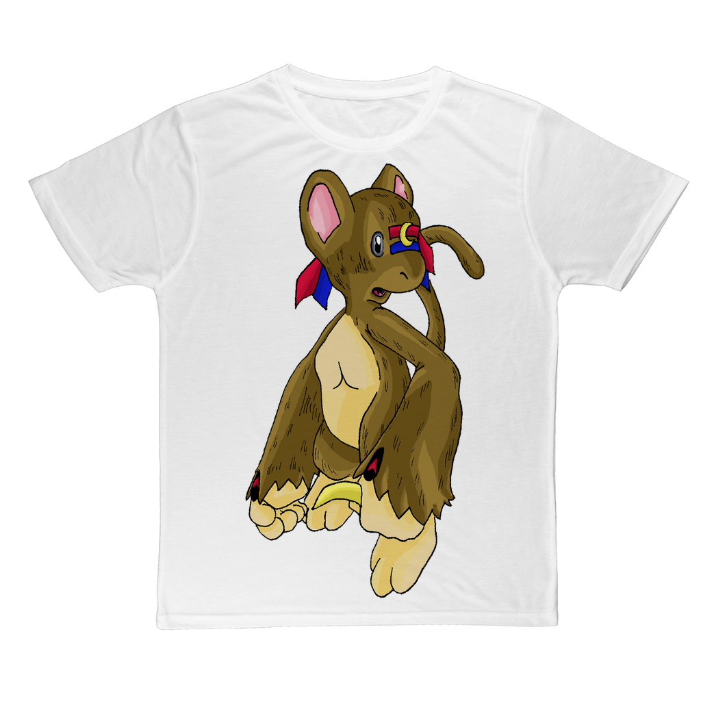 Moonki Classic Sublimation Adult T-Shirt in various colors, showcasing its soft polyester fabric and vibrant printing capabilities.