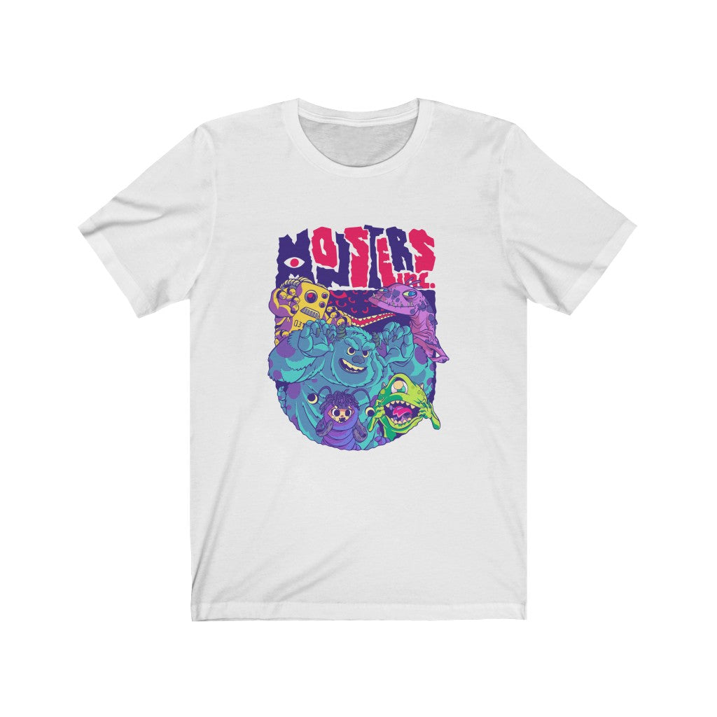 Monsters Popculture Graphic T-Shirt featuring a vibrant monster design on soft cotton fabric.