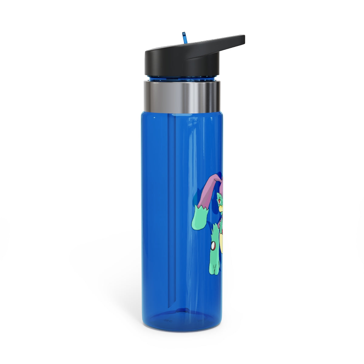 Morphesis Kensington Tritan™ Sport Bottle in vibrant colors with a carabiner hook, showcasing its sleek design and spill-resistant lid.