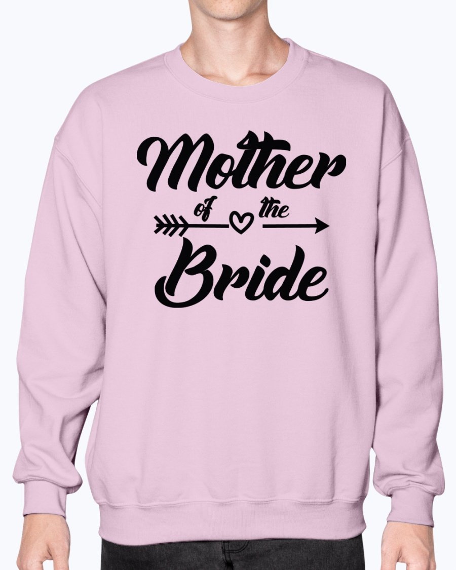 A stylish crew sweatshirt for the Mother of the Bride, featuring soft fleece knit and a comfortable fit, perfect for wedding celebrations.
