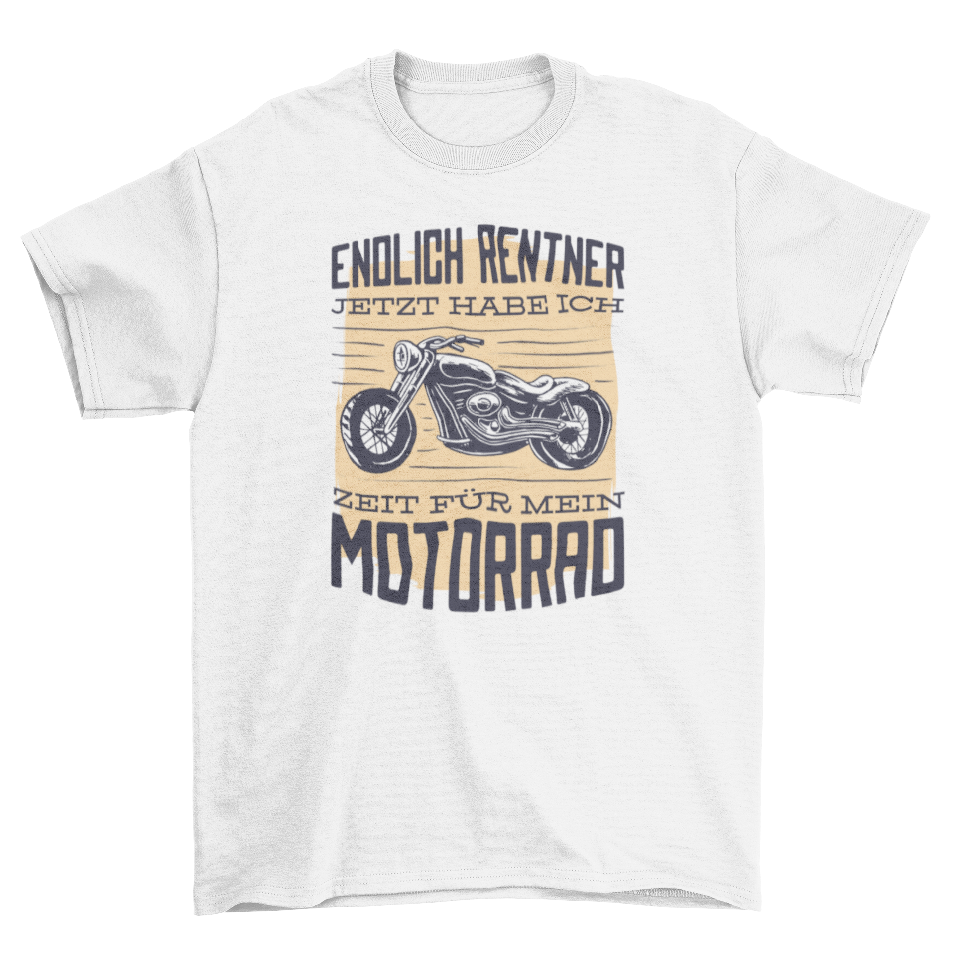 A stylish t-shirt featuring a German quote about motorcycles, perfect for enthusiasts.