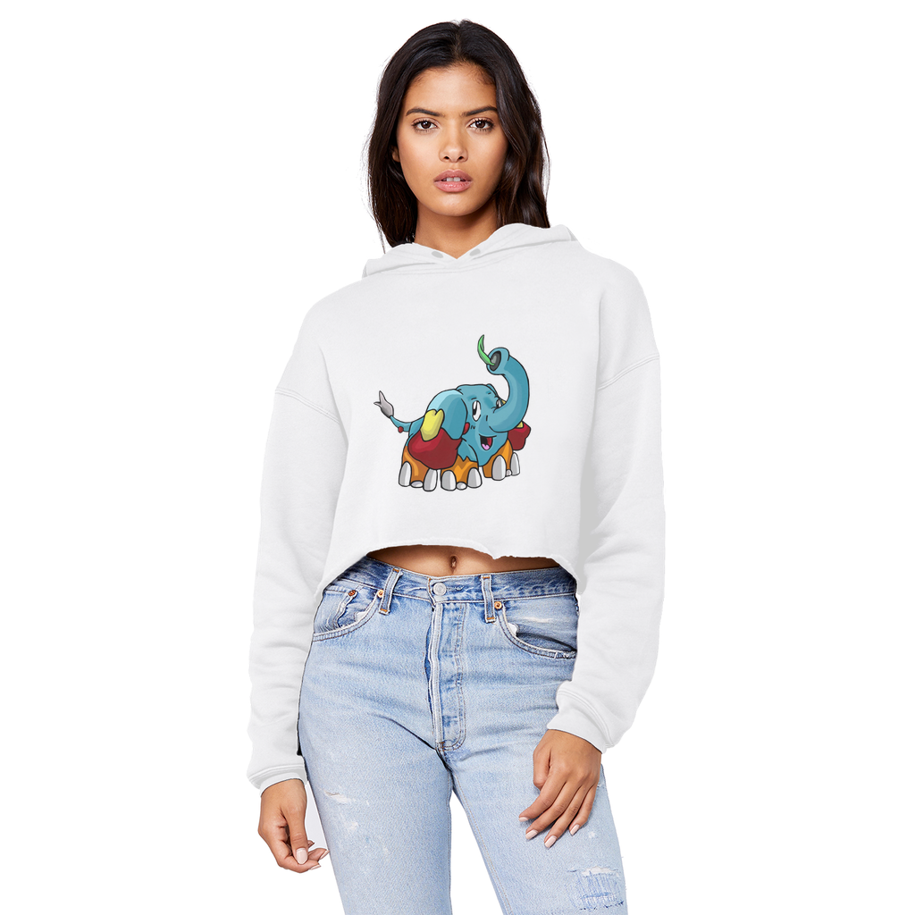 Mudphant Unisex Cropped Raw Edge Boyfriend Hoodie in various colors, showcasing its relaxed fit and trendy raw edge design.