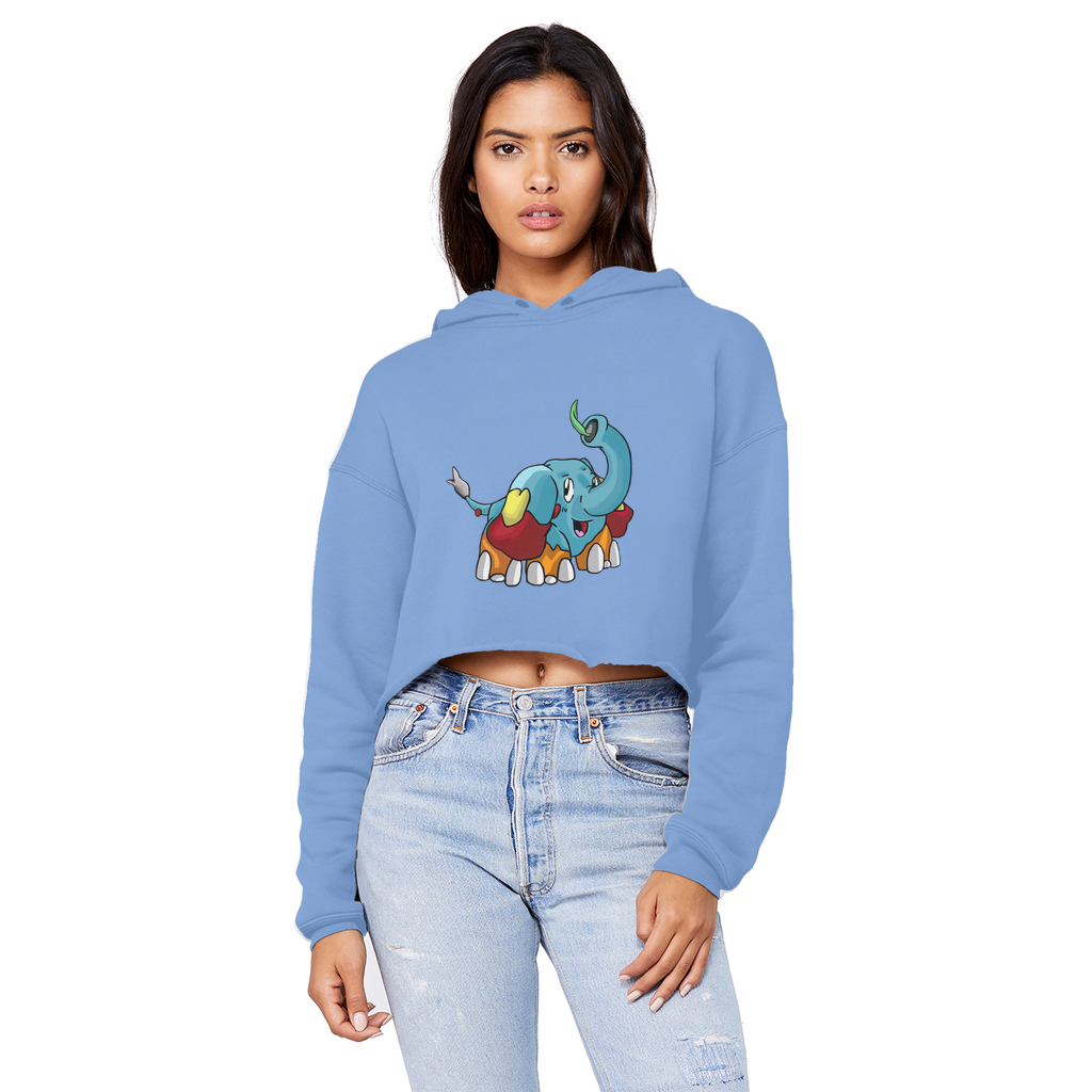 Mudphant Unisex Cropped Raw Edge Boyfriend Hoodie in various colors, showcasing its relaxed fit and trendy raw edge design.