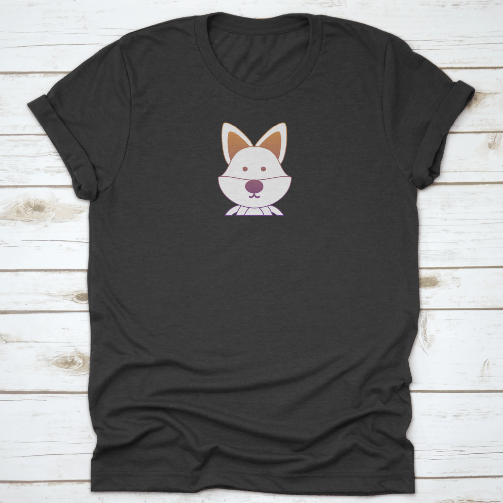 A vibrant multi-color vector design featuring cute animals, showcasing playful graphics on a soft cotton fabric.