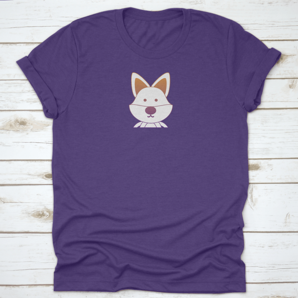 A vibrant multi-color vector design featuring cute animals, showcasing playful graphics on a soft cotton fabric.