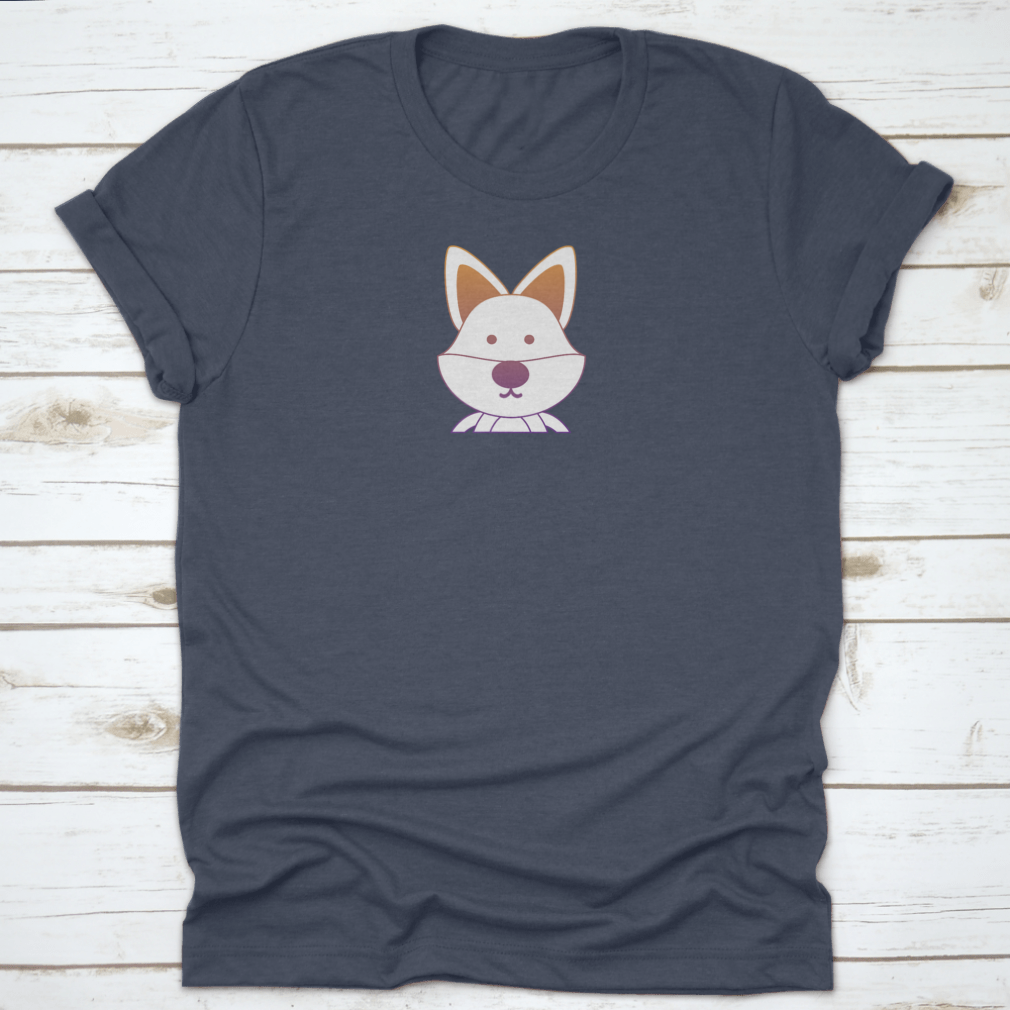 A vibrant multi-color vector design featuring cute animals, showcasing playful graphics on a soft cotton fabric.