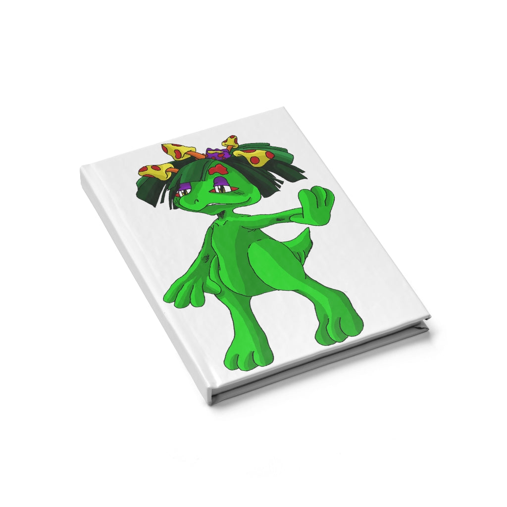 Mushamep Journal - Blank with hardcover and wraparound print, showcasing its blank pages and elegant design.