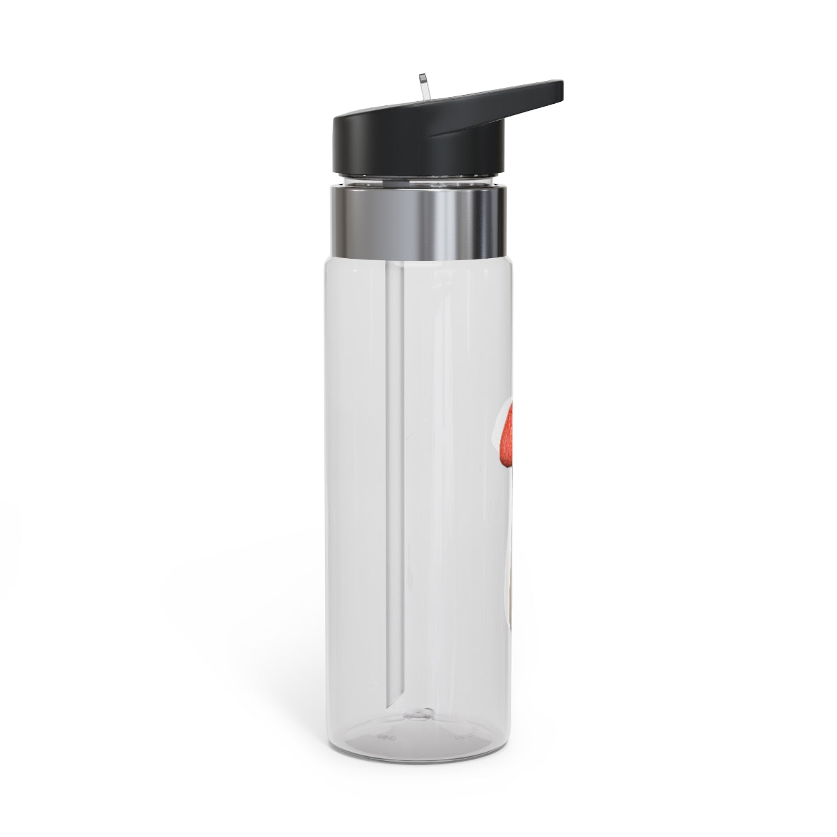 Mushroom Kensington Tritan™ Sport Bottle in a stylish design, featuring a screw-on lid, straw, and carabiner hook for easy attachment.