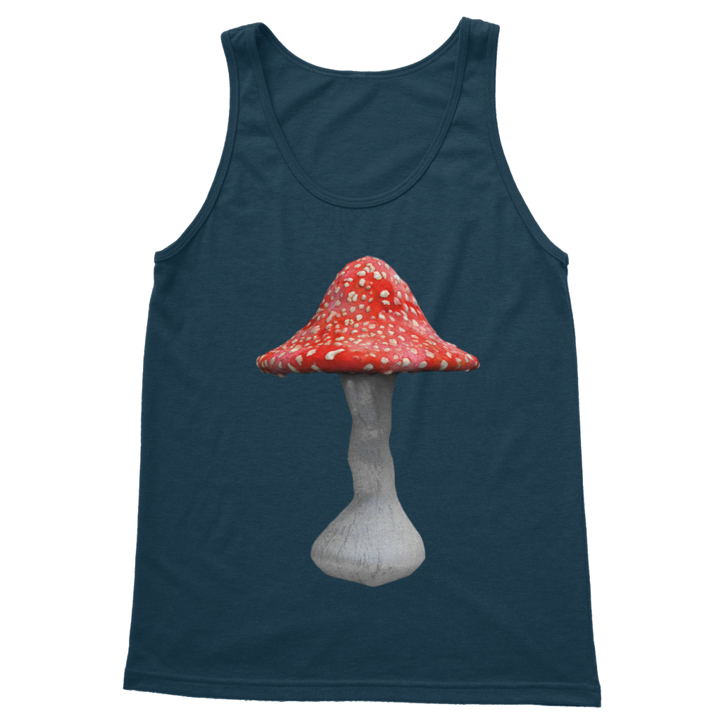 Mushroom2 Classic Adult Vest Top in various colors, showcasing its unisex design and high-quality fabric.