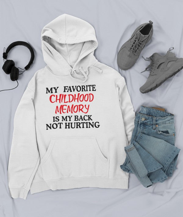 My Childhood Memory Hoodie featuring unique designs by top artists, made from cozy cotton/poly fleece blend.