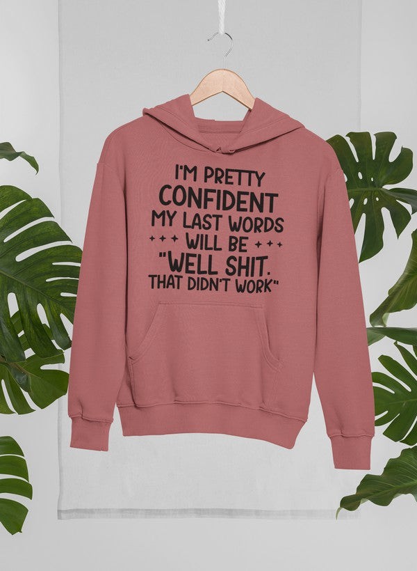 A stylish My Last Words Hoodie featuring unique artwork by top artists, made from a cozy cotton/poly fleece blend.