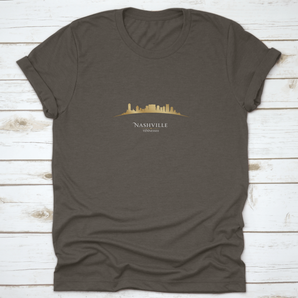 Gray T-shirt with Nashville skyline