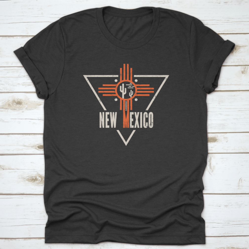 New Mexico T-Shirt featuring typography design, made from 100% cotton, showcasing vibrant colors and a classic fit.