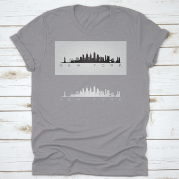 New York City T-shirt featuring the Statue of Liberty and Ferris Wheel design, showcasing vibrant colors and high-quality fabric.
