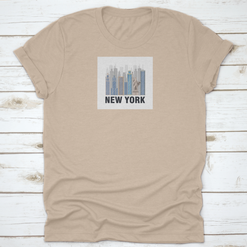 A stylish shirt featuring the Statue of Liberty design, showcasing New York City pride.
