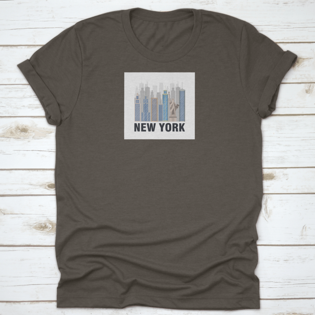 A stylish shirt featuring the Statue of Liberty design, showcasing New York City pride.