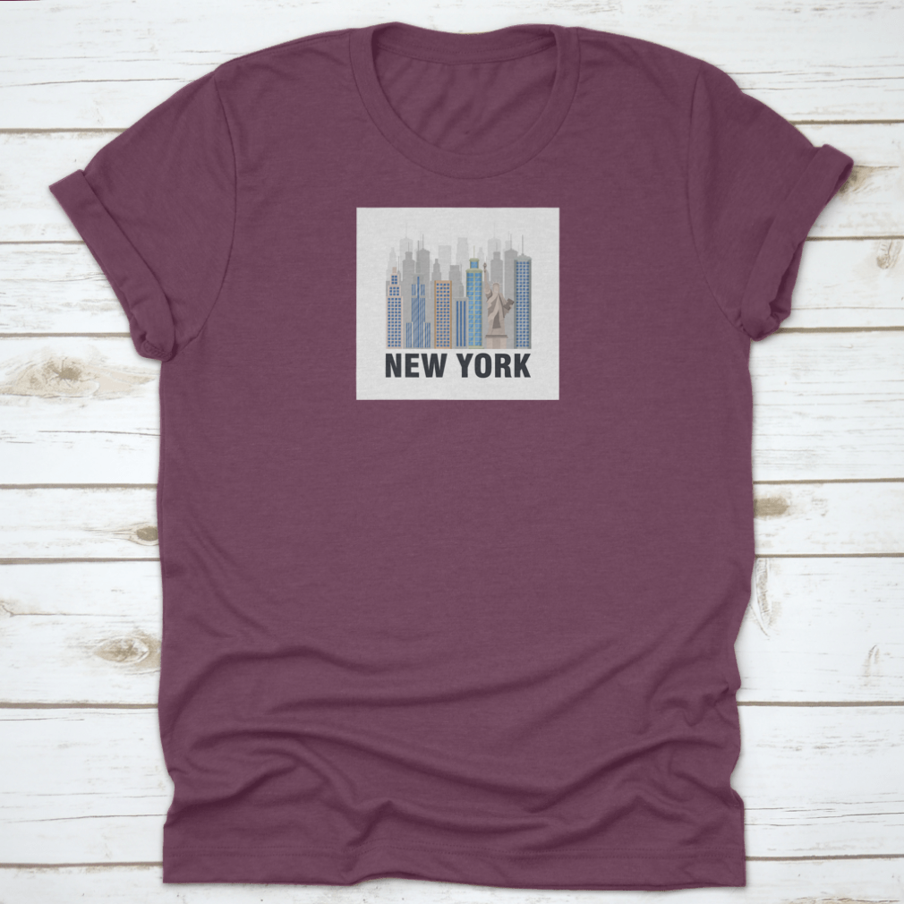 A stylish shirt featuring the Statue of Liberty design, showcasing New York City pride.