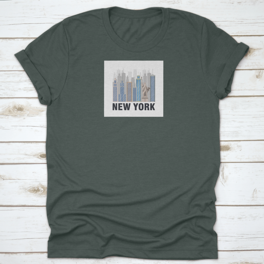 A stylish shirt featuring the Statue of Liberty design, showcasing New York City pride.