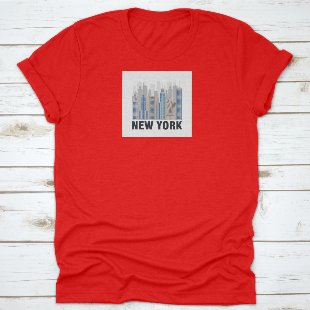 A stylish shirt featuring the Statue of Liberty design, showcasing New York City pride.