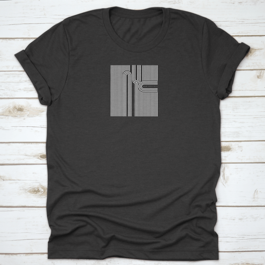 A stylish New York City Typography T-Shirt featuring a unique graphic design, made from 100% cotton for comfort.
