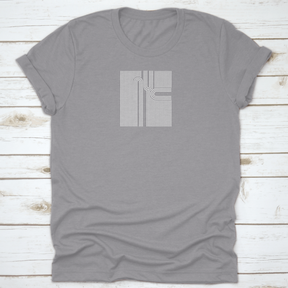 A stylish New York City Typography T-Shirt featuring a unique graphic design, made from 100% cotton for comfort.