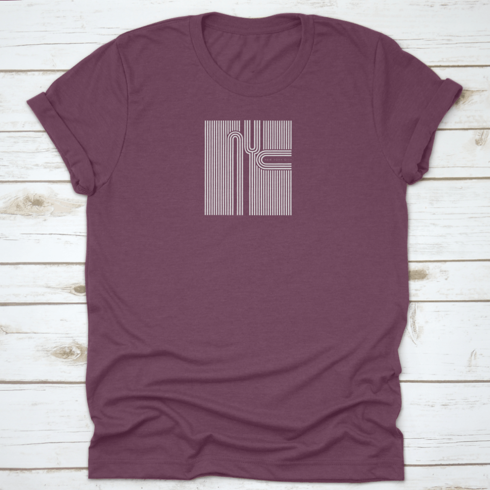A stylish New York City Typography T-Shirt featuring a unique graphic design, made from 100% cotton for comfort.