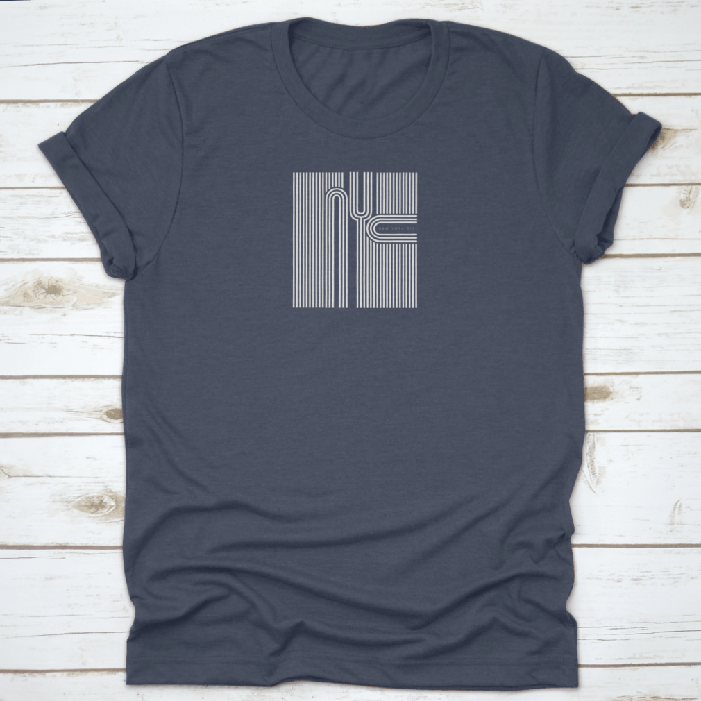 A stylish New York City Typography T-Shirt featuring a unique graphic design, made from 100% cotton for comfort.