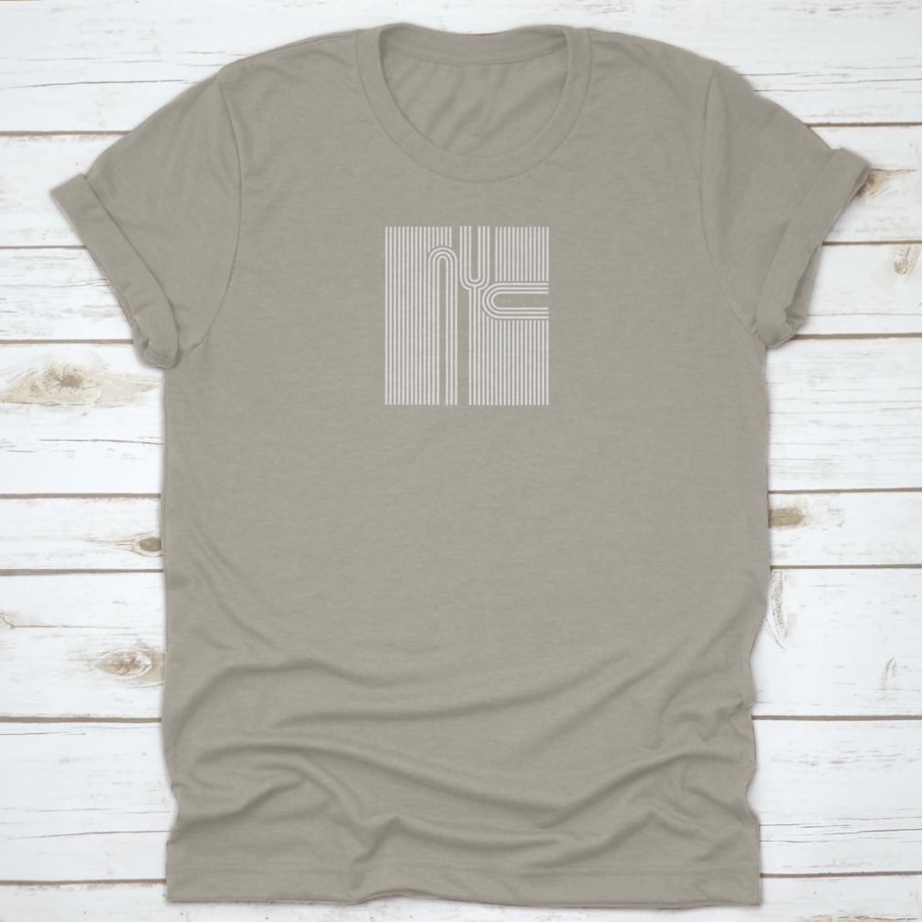 A stylish New York City Typography T-Shirt featuring a unique graphic design, made from 100% cotton for comfort.