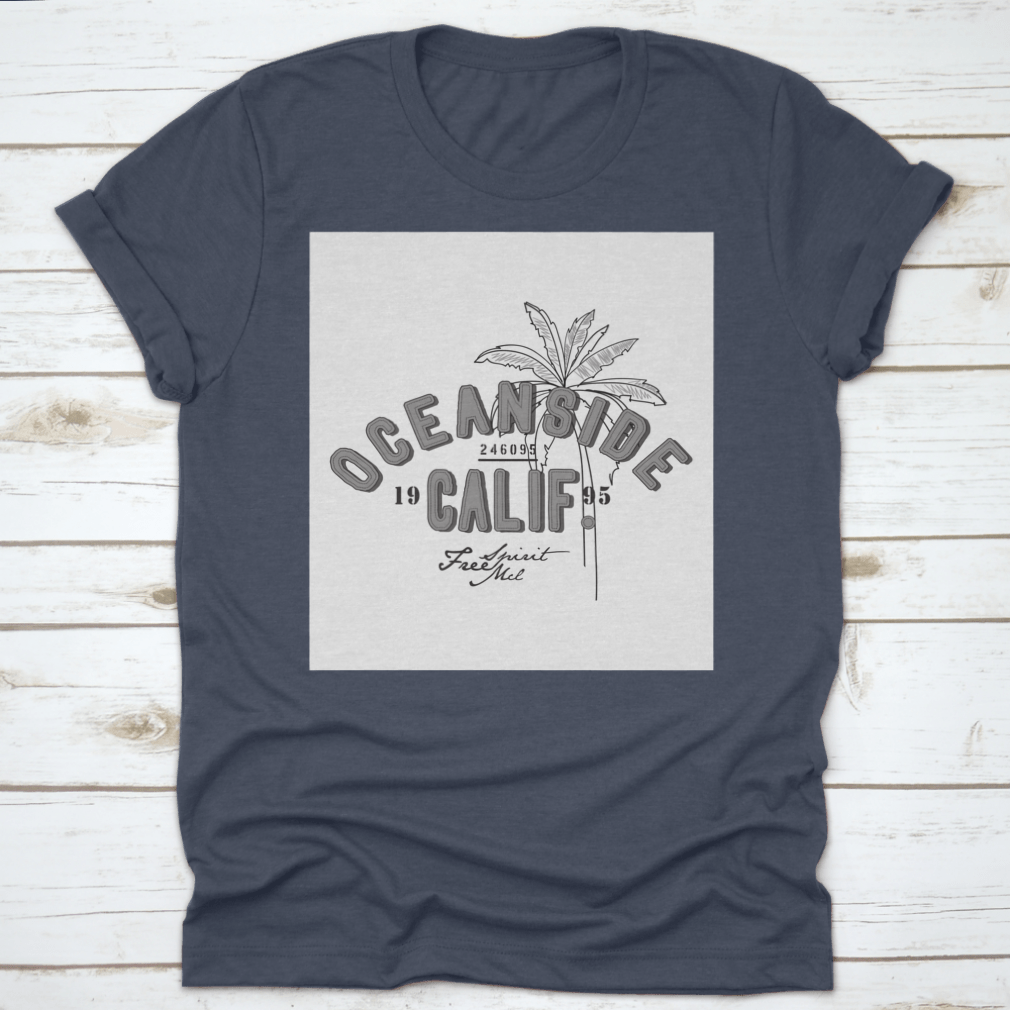 Oceanside Print T-Shirt Graphic featuring a stylish design on a soft cotton fabric.
