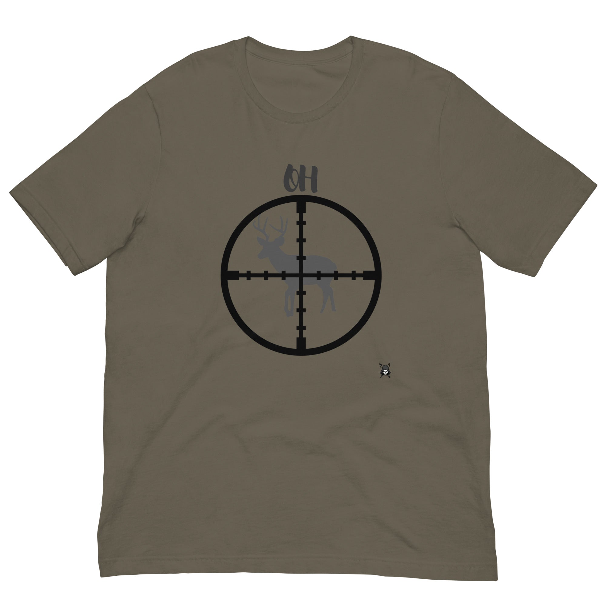 A soft and lightweight OH Deer T-Shirt featuring a unique design by grimmart2021, made from 100% combed and ring-spun cotton.