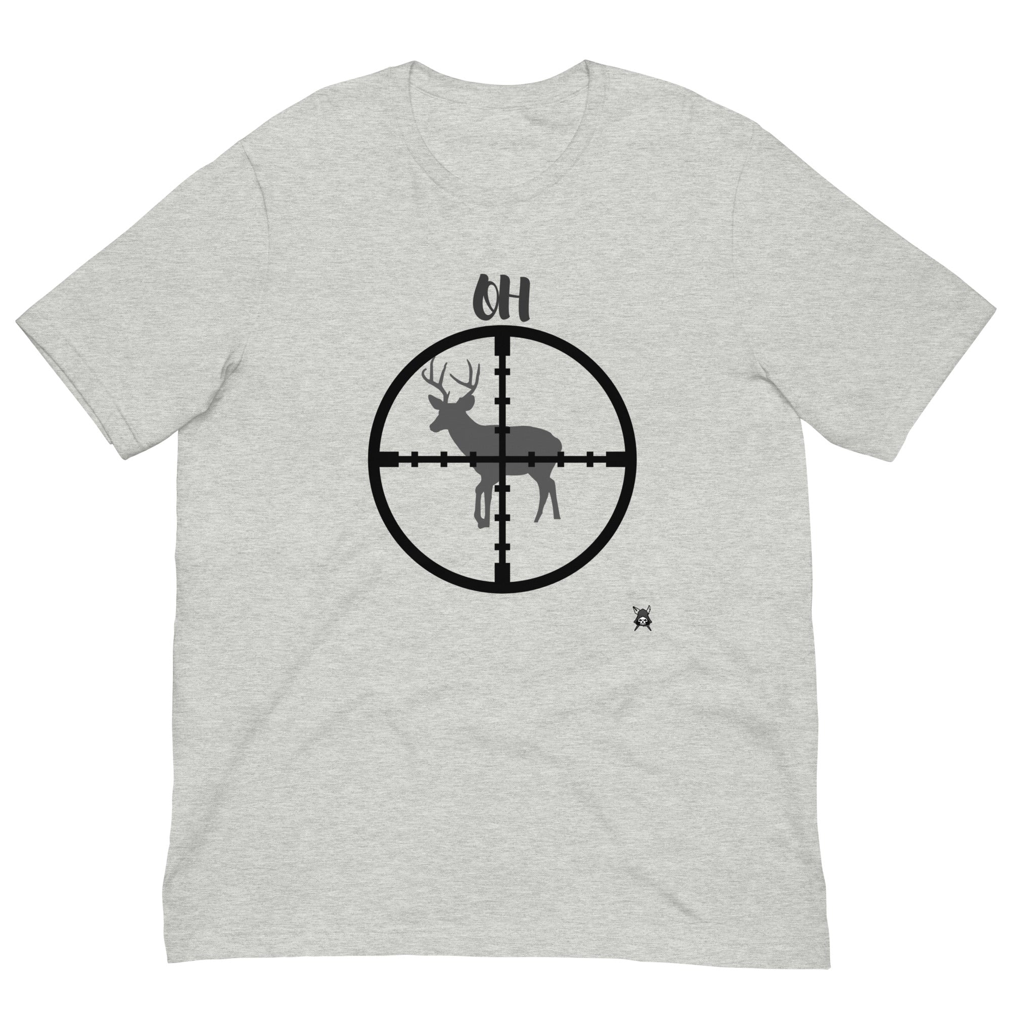 A soft and lightweight OH Deer T-Shirt featuring a unique design by grimmart2021, made from 100% combed and ring-spun cotton.