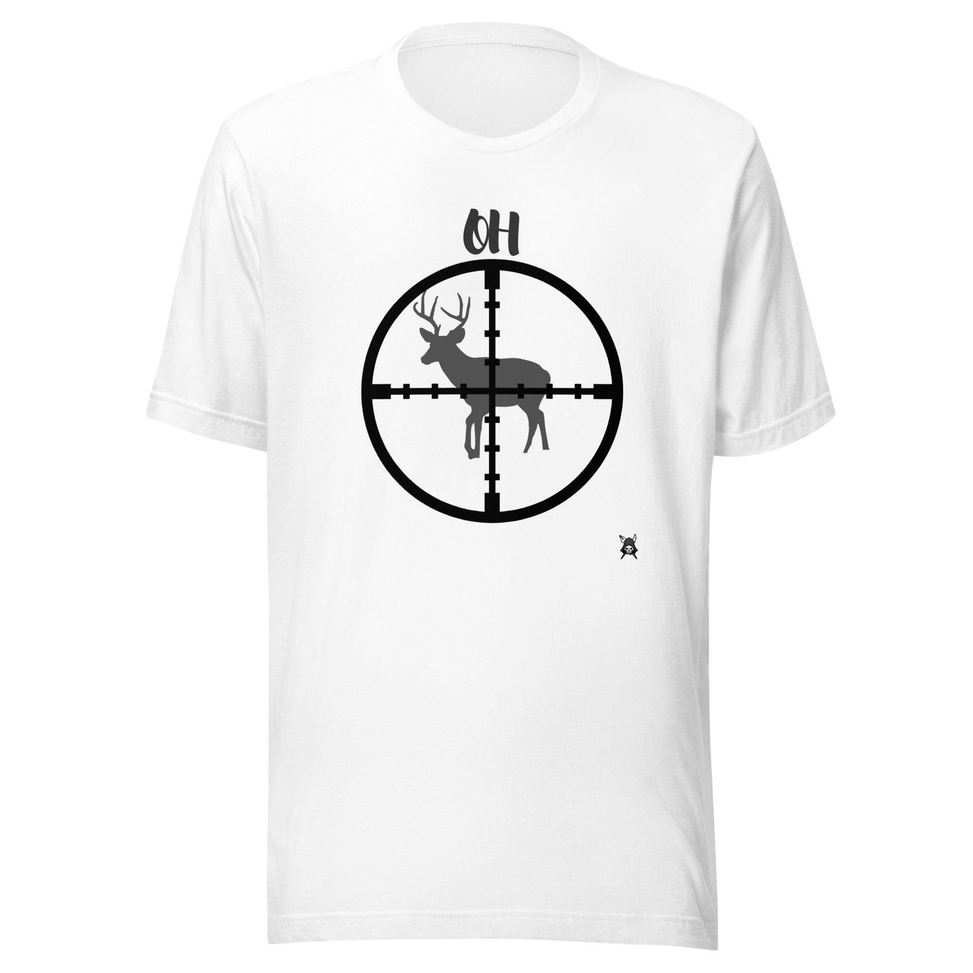 A soft and lightweight OH Deer T-Shirt featuring a unique design by grimmart2021, made from 100% combed and ring-spun cotton.