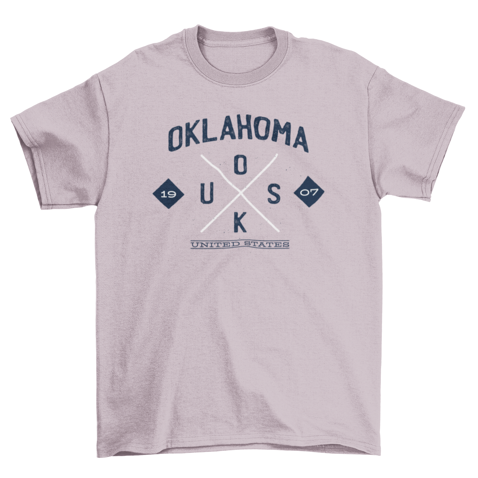 Oklahoma Hipster T-shirt featuring a stylish logo design representing the state of Oklahoma.