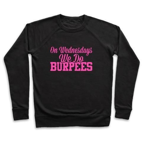 Main ON WEDNESDAYS WE DO BURPEES CREWNECK SWEATSHIRT image