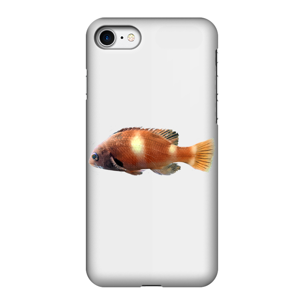 Orange Fish Fully Printed Tough Phone Case featuring vibrant colors and dual-layer protection design.
