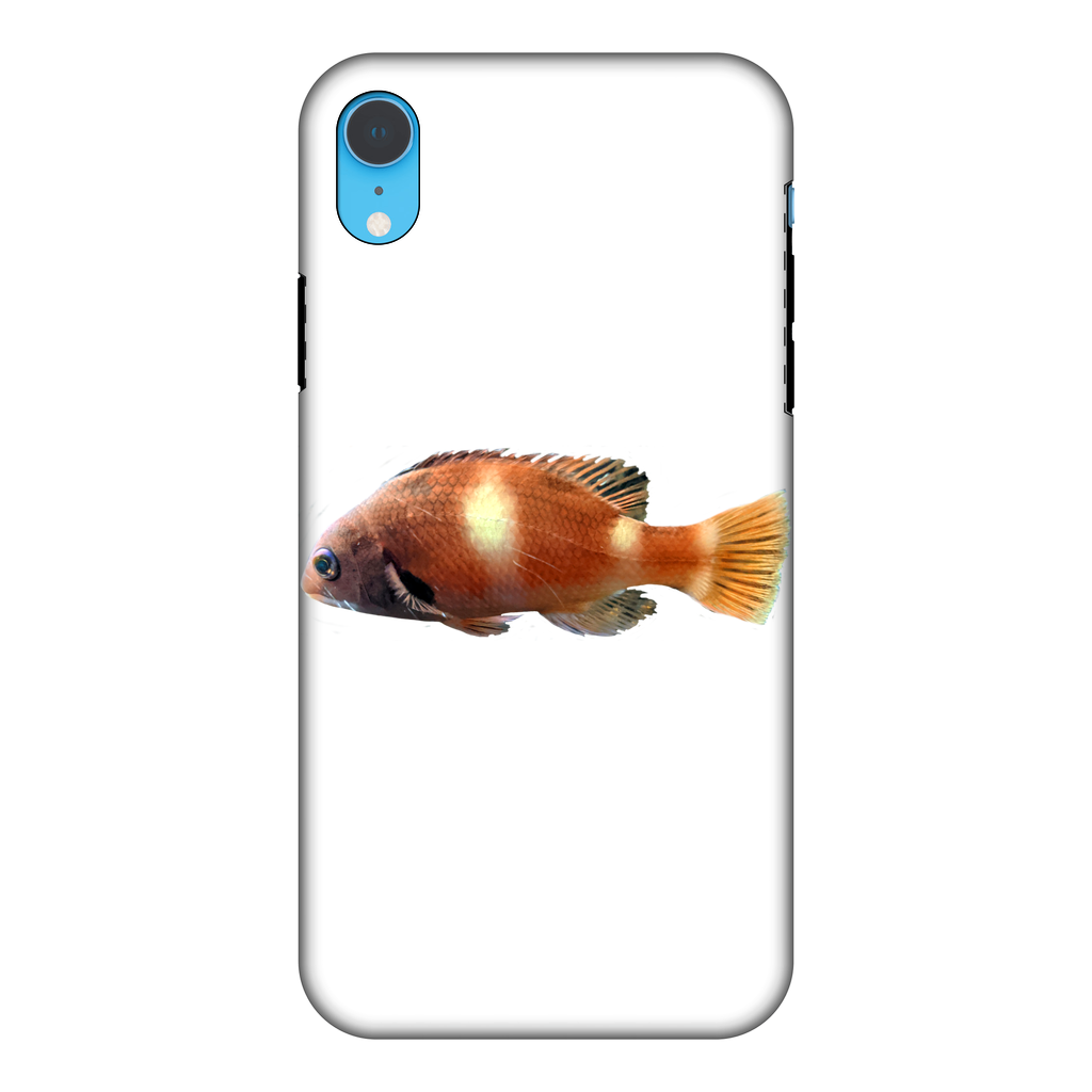 Orange Fish Fully Printed Tough Phone Case featuring vibrant colors and dual-layer protection design.