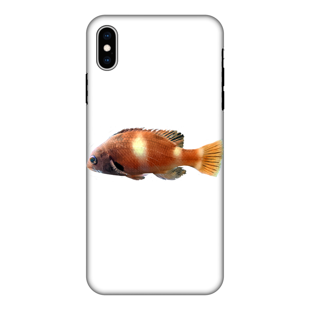 Orange Fish Fully Printed Tough Phone Case featuring vibrant colors and dual-layer protection design.