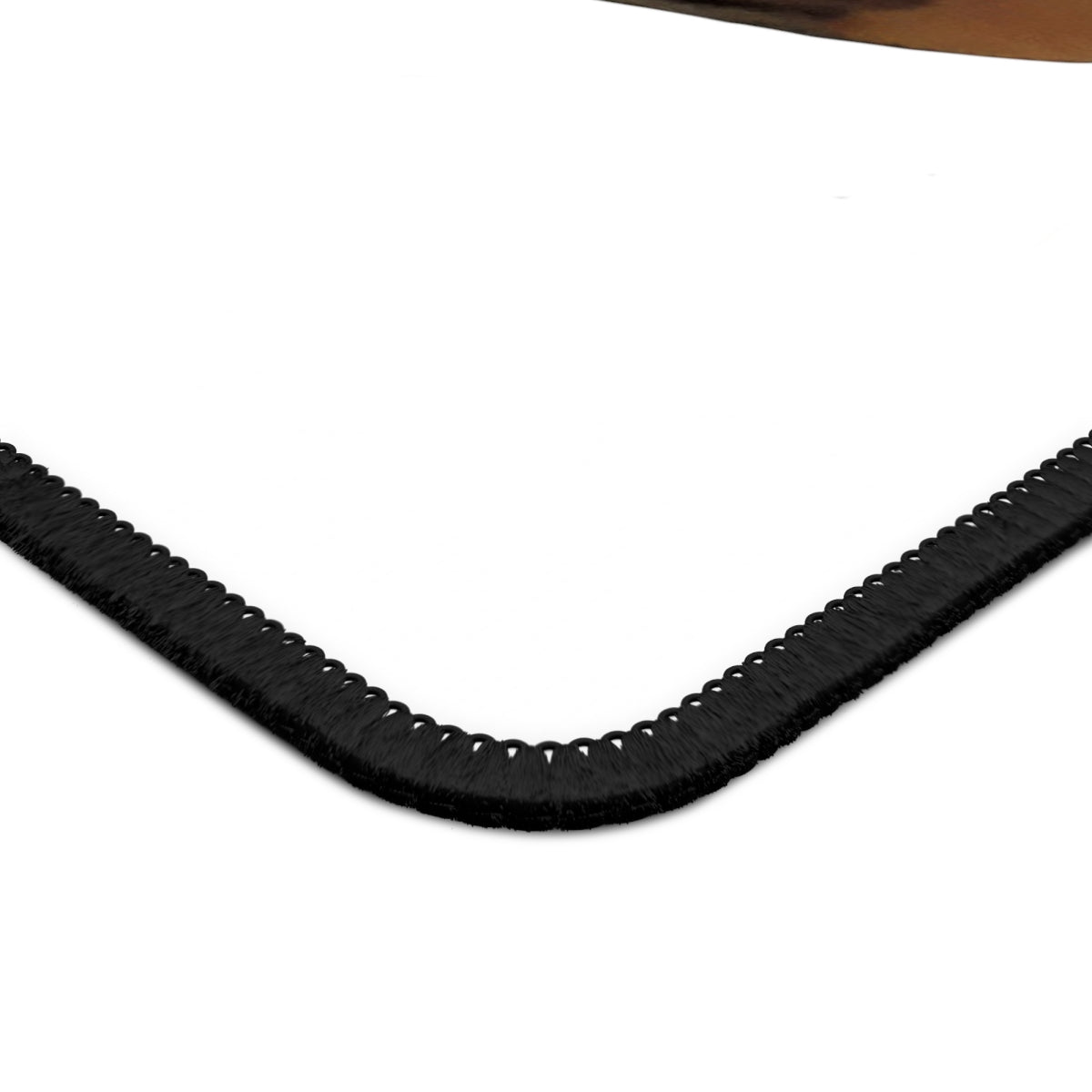 Orange Fish Gaming Mouse Pad featuring vibrant colors and stitched edges, ideal for gaming and work.