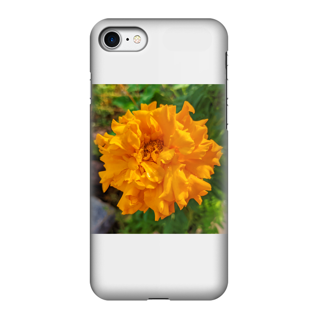 OrangeFlower Fully Printed Tough Phone Case showcasing vibrant design and dual-layer protection.