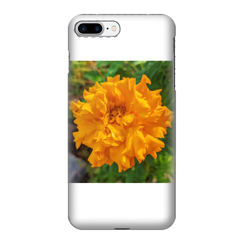 OrangeFlower Fully Printed Tough Phone Case showcasing vibrant design and dual-layer protection.