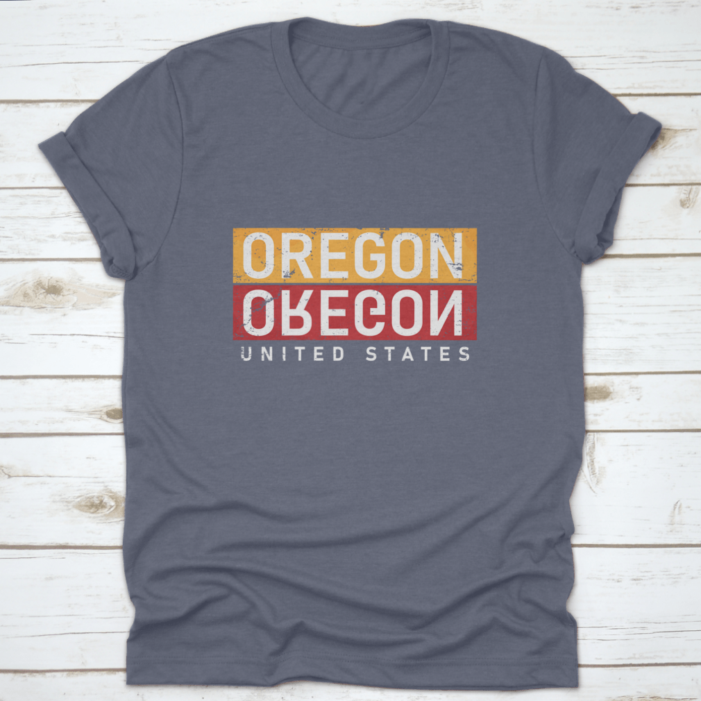 Oregon Typography Design Vector shirt showcasing unique typography on a comfortable cotton fabric.
