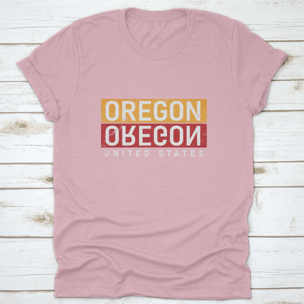Oregon Typography Design Vector shirt showcasing unique typography on a comfortable cotton fabric.