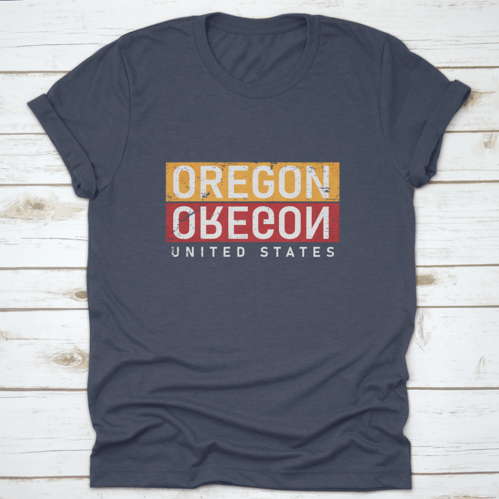 Oregon Typography Design Vector shirt showcasing unique typography on a comfortable cotton fabric.