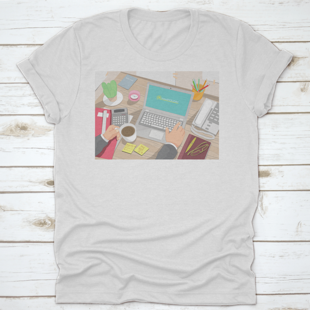 A stylish and comfortable Organizing Tasks As A Work From Home Set Up Tee, made from high-quality cotton, featuring a classic fit and durable design.