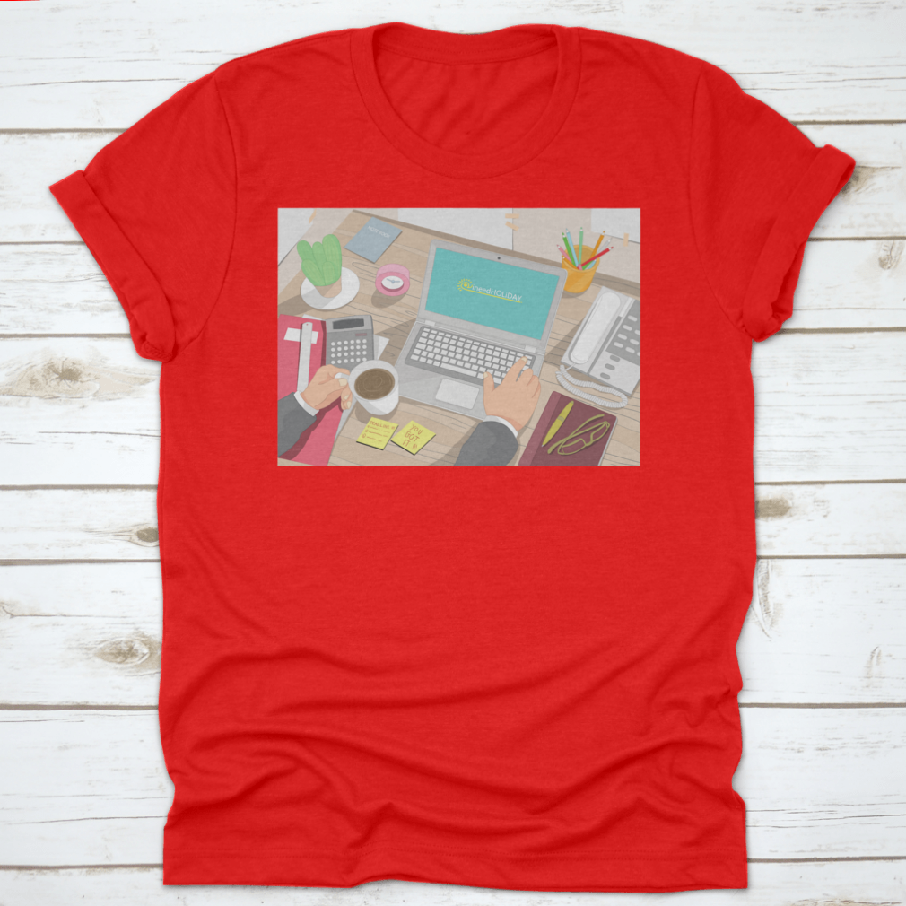 A stylish and comfortable Organizing Tasks As A Work From Home Set Up Tee, made from high-quality cotton, featuring a classic fit and durable design.