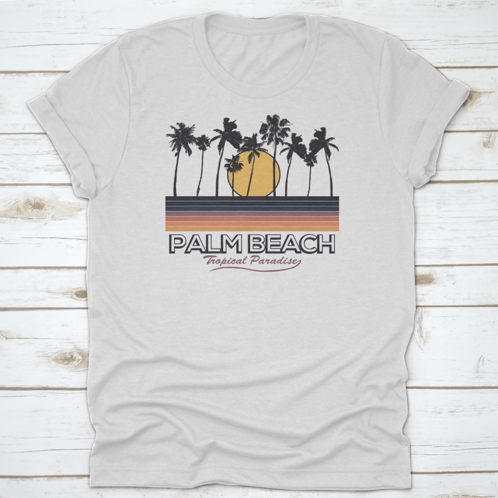 Palm Beach Vibes Artwork featuring a vibrant retro design, perfect for summer and island holidays.
