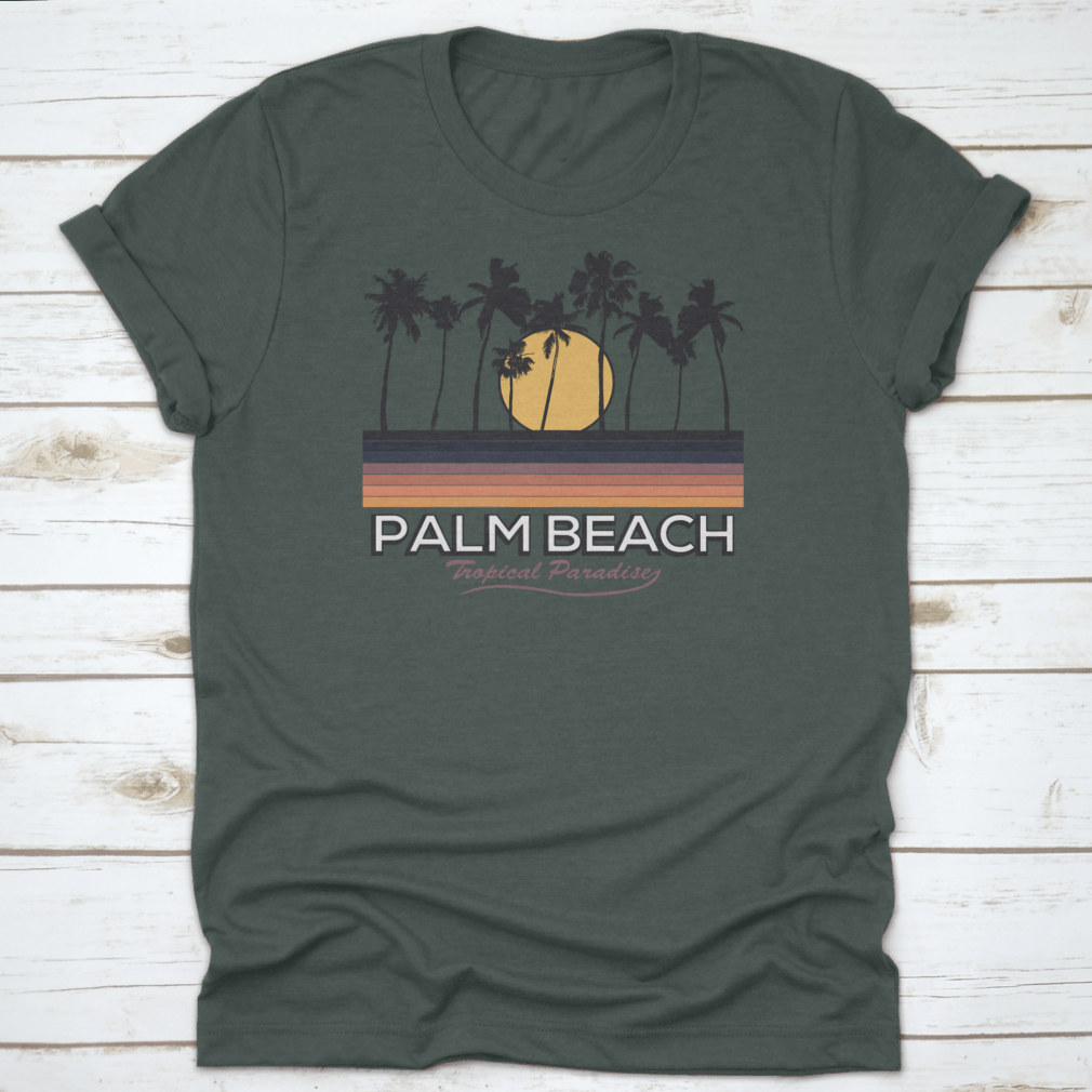 Palm Beach Vibes Artwork featuring a vibrant retro design, perfect for summer and island holidays.