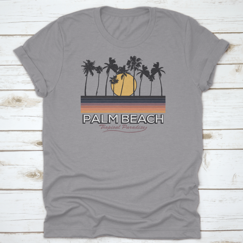Palm Beach Vibes Artwork featuring a vibrant retro design, perfect for summer and island holidays.
