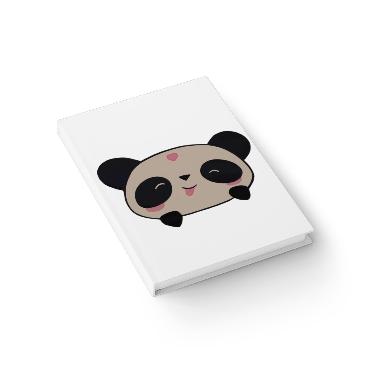 Panda Journal - Blank with colorful wraparound print and hardcover design, showcasing its blank pages for creativity.